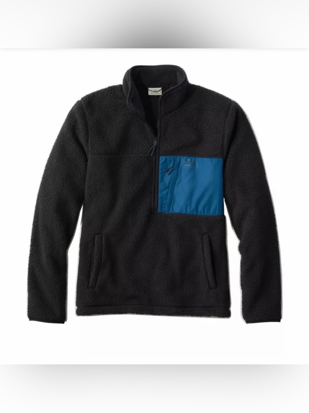L.L. Bean Men’s Black Fleece Pullover Half Zip Size Small